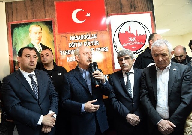Kılıçdaroğlu Hasanoğlan Çevre Koruma Derneği'ni ziyaret etti