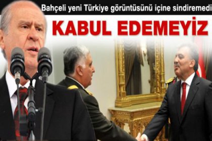 Bahçeli bu görüntüyü içine sindiremedi