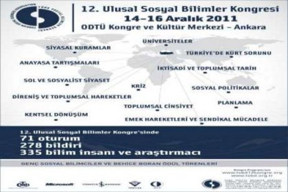 12.Sosyal Bilimler Kongresi ve Behice Boran Ödülleri