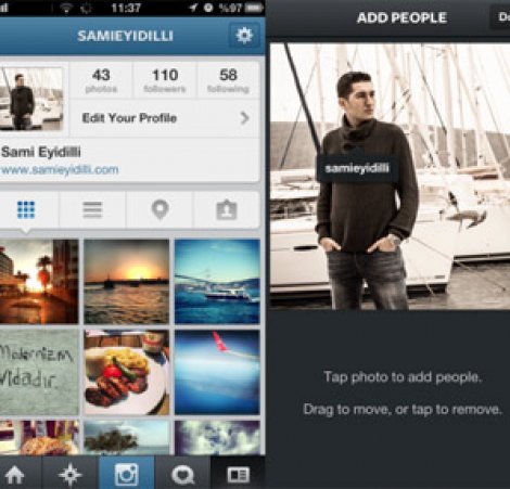 Instagram'a etiketleme özelliği geldi!