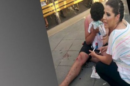 Rıza Sarraf ve korumaları vatandaşa saldırdı