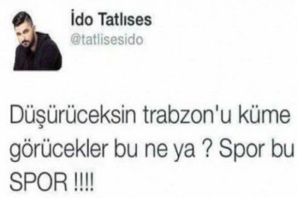 İdo'nun Trabzonspor tweet'i olay yarattı