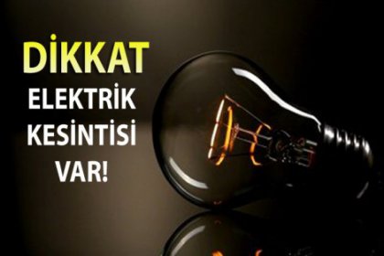 İstanbul'da 14 Eylül'de elektrik kesintisi