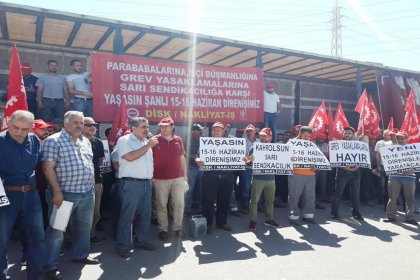 Nakliyat-İş: Parababaları düzenine, işçi düşmanlığına, grev yasaklarına, sarı sendikacılığa karşı yaşasın şanlı 15-16 Haziran direnişimiz