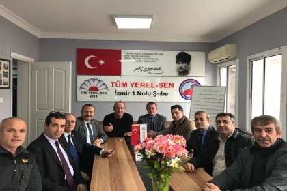 Türk-İş'e bağlı Güvenlik İş Sendikası'ndan Tüm Yerel Sen'e ziyaret