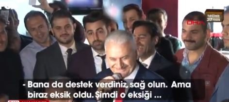 Günlerdir 'oyları çaldılar' diyen Binali Yıldırım oy isterken itirafta bulundu: Azıcık eksik oy aldık. Şimdi o eksiği tamamlayacağız!