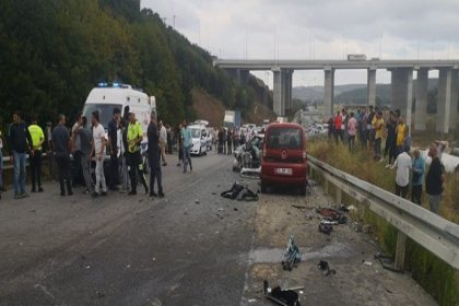 Beykoz'da zincirleme kaza: 1 ölü, 2 yaralı