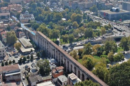 Bozdoğan Kemeri'nin restorasyonu sırasında tarihi kalıntılar bulundu