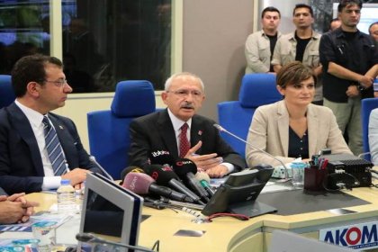 CHP Lideri Kılıçdaroğlu, AKOM’u ziyaretinde İBB Başkanı İmamoğlu’ndan bilgi aldı