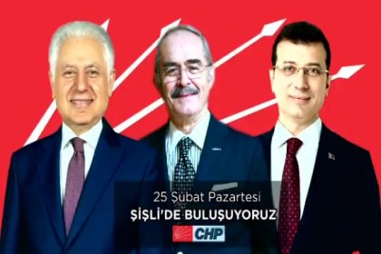 Ekrem İmamoğlu ve Yılmaz Büyükerşen Şişli Belediye başkan adayı Muammer Keskin ile Şişli'de buluşuyor