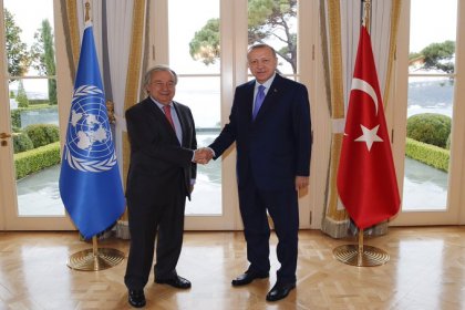 Erdoğan, BM Genel Sekreteri Guterres ile bir araya geldi