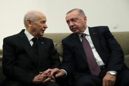 Erdoğan, Meclis'te MHP Genel Başkanı Bahçeli ile görüştü