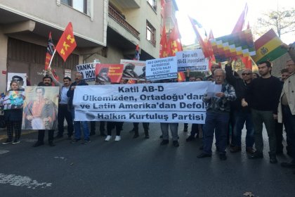 HKP, ABD Başkonsolosluğu önünde Bolivya’daki Amerikancı darbeyi protesto etti