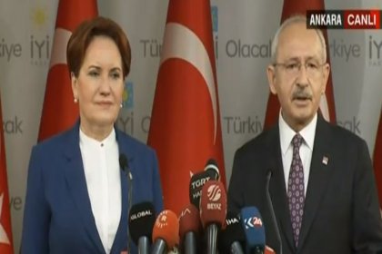 Kılıçdaroğlu ve Akşener'den ortak açıklama