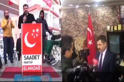 Saadet Partisi: O kadar zor durumdalar ki Elmadağ adayımızı zorla trenlerine bindirmek için epey uğraşmışlar