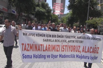 Soma madencileri Ankara'ya yürümeye hazırlanıyor