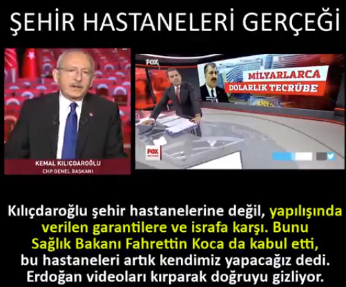 CHP'den Erdoğan'a videolu 'şehir hastaneleri' yanıtı