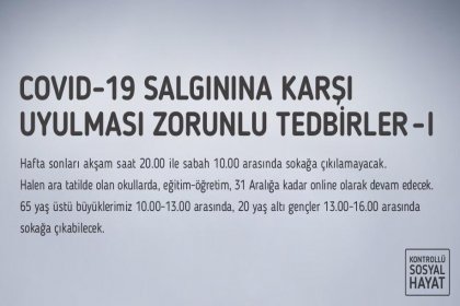 Hafta sonları akşam saat 20.00 ile sabah 10.00 arasında sokağa çıkılmayacak