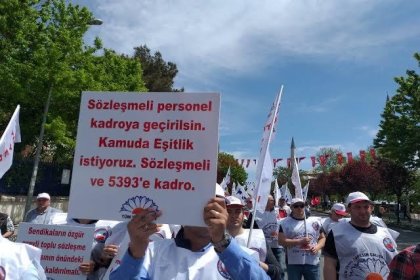 TümYerel-Sen: Sözleşmeli kölelik değil, kadro istiyoruz