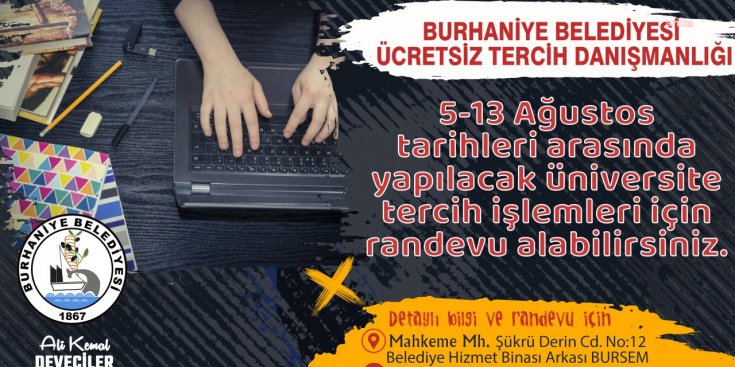 Burhaniye Belediyesi'nin ücretsiz tercih danışmanlığı başladı