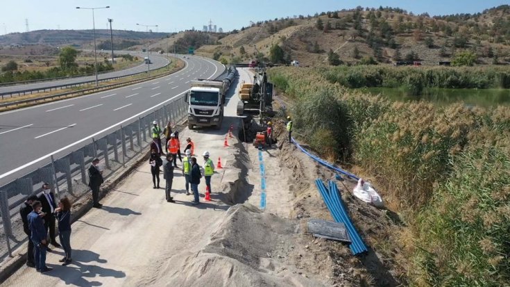 Gölbaşı'nın su sıkıntısına neşter vuracak proje hızla ilerliyor