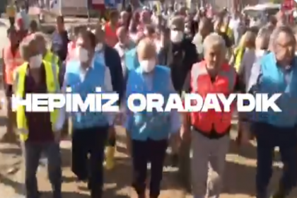 CHP'den afetlerle ilgili 'Nerede itfaiyeleriniz, sel afetinde ne yaptınız' diyen Erdoğan'a videolu yanıt: 'Hepimiz oradaydık, halk biliyor'