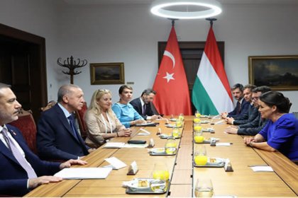 Erdoğan, Macaristan Cumhurbaşkanı Novak ile bir araya geldi