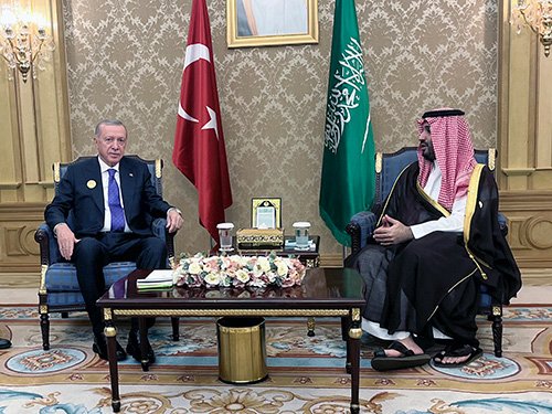 Erdoğan, Suudi Arabistan Veliaht Prensi Muhammed bin Selman ile bir araya geldi