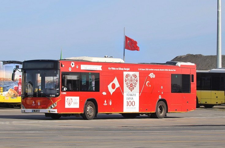 İETT’den Türkiye-Japonya 100. Yılı için özel otobüs