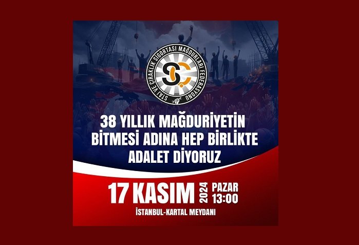 Staj ve Çıraklık Mağdurları Mitingi 17 Kasım'da saat: 13.00'da Kartal Meydanında yapılacak