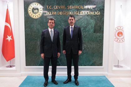 Çevre Şehirçilik Bakanı Murat Kurum, TBB ve İBB Başkanı Ekrem İmamoğlu'nu kabul etti