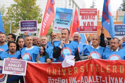 Eğitim-İş Sendikası Genel Başkanı Kadem Özbay; 'Hedefimiz üniversitelerimizde adaletin, eşitliğin, liyakatin esas alındığı bir yönetim anlayışının egemen kılınmasıdır'