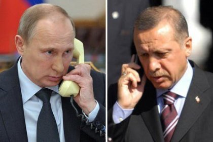 Erdoğan, Rusya Devlet Başkanı Putin ile telefonda görüştü