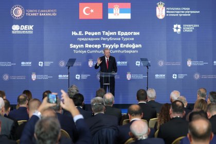 Erdoğan; Türk şirketlerinin Sırbistan'da istihdam oluşturan yatırımları her geçen gün artıyor. Sırbistan'da Türk sermayeli yaklaşık 850 yatırımcımız mevcut!