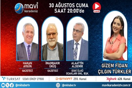 İmambakır Üküş. 30 Ağustos'ta Mavi Karadeniz TV canlı yayınına katılacak