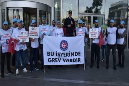 Öz Büro İş Sendikası’nın grevi 47’nci gününde İstanbul’a taşındı