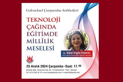 Türk Edebiyat Vakfı Çarşamba Sohbetlerinin konuğu Dr. Sibel Ergün Elverici