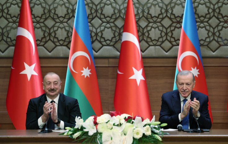 Erdoğan, İlham Aliyev ile birlikte Iğdır-Nahçıvan Doğal Gaz Boru Hattı açılışını yaptı