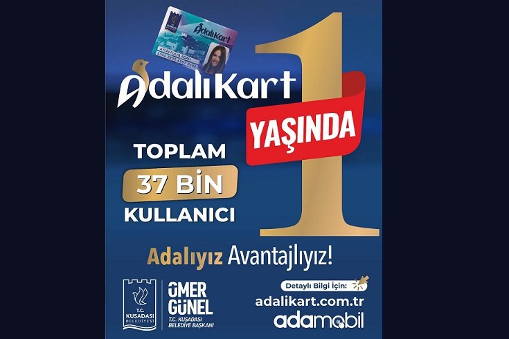 Kuşadası'nda Adalı Kart, 37 bin aktif kullanıcıya ulaştı