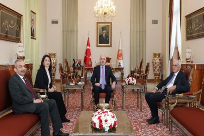 TBMM Başkanı Numan Kurtulmuş, DEM Parti İmralı heyetini kabul etti